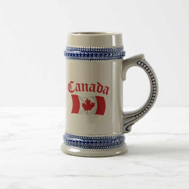 Canadian Flag Beer Stein (Right)