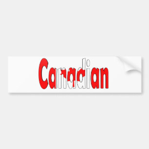 Canadian Flag Bumper Sticker