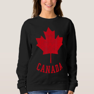 Canadian Flag Canada Independece Maple Leaf Men W Sweatshirt