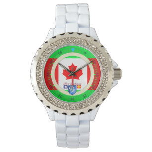 Canadian Flag Canada Port Richman Nautical Watch