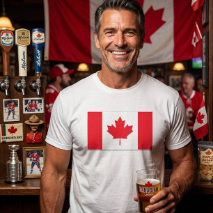 Canadian flag. CANADA. T-Shirt