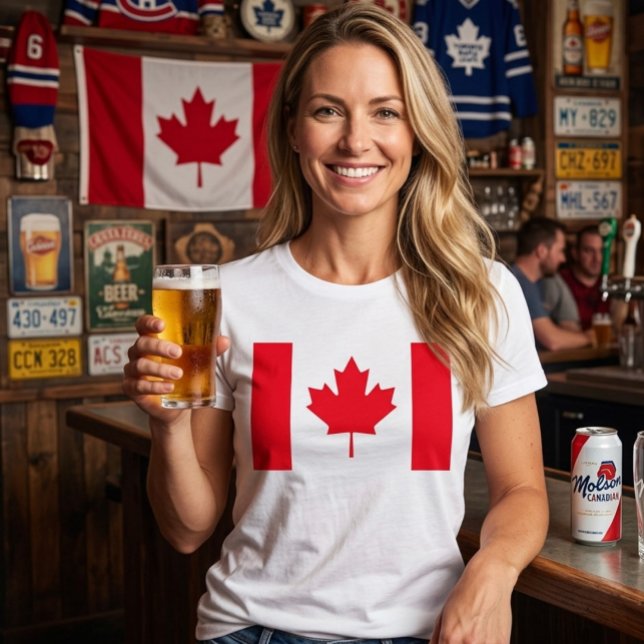 Canadian flag. CANADA.  Tri-Blend Shirt (Creator Uploaded)