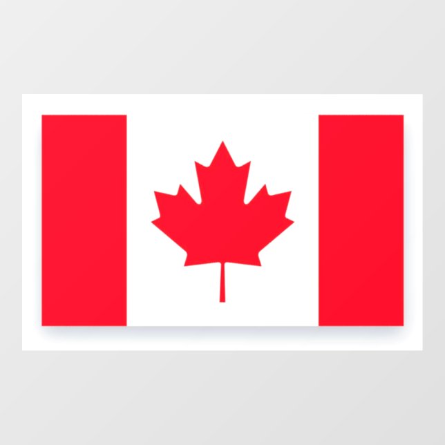 Canadian flag. CANADA. Window Cling (Sheet)