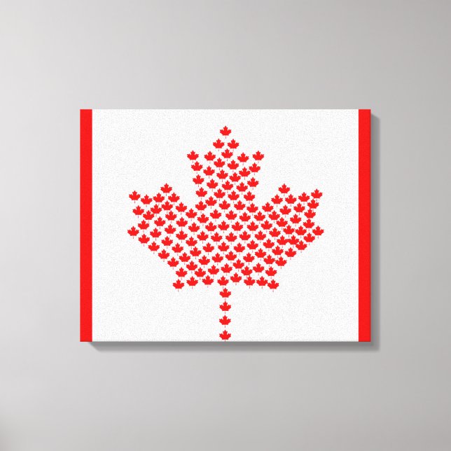 Canadian Flag Canvas Print (Front)