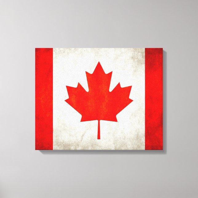 Canadian Flag Canvas Print (Front)