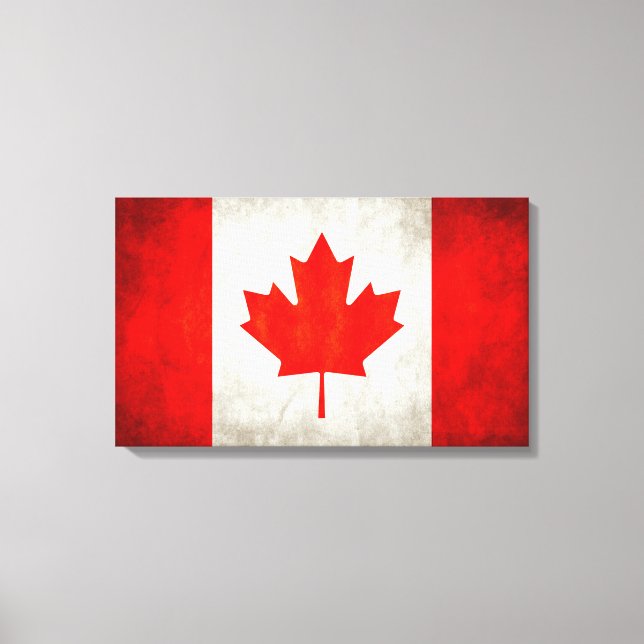 Canadian Flag Canvas Print (Front)