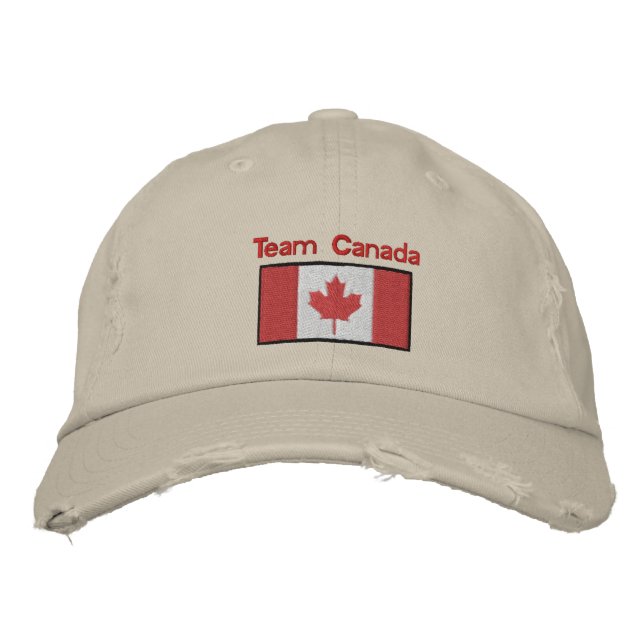 Canadian flag embroidered hat (Front)