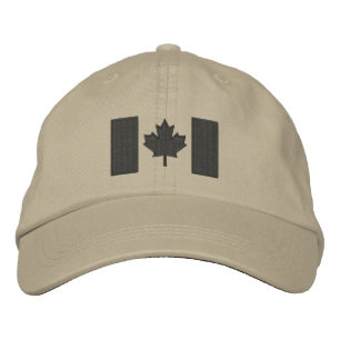 Canadian Flag Embroidery Embroidered Hat