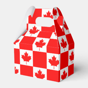 Canadian flag Favour Box for Canada Day party