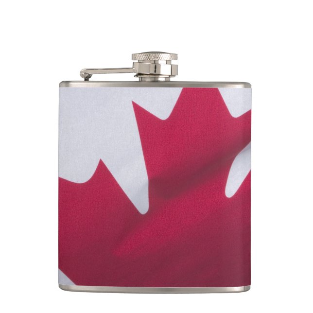 Canadian Flag. Hip Flask (Front)