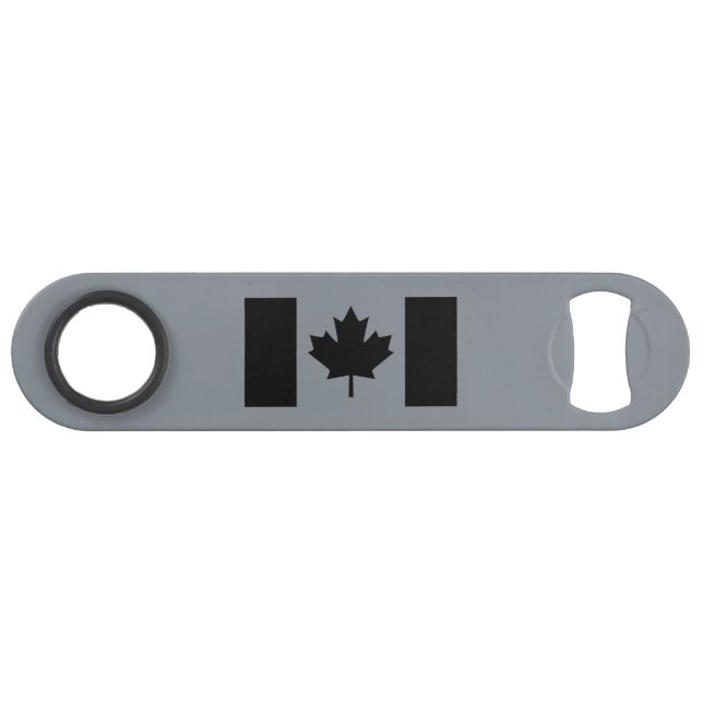 Canadian Flag in Black Bar Key (Front (Horizontal))