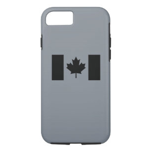 Canadian Flag in Black Design Case-Mate iPhone Case
