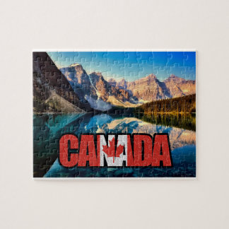 Canadian Flag In "Canada" Jigsaw Puzzle
