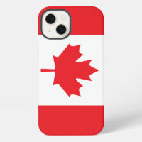 Canadian Flag in Red and White with Maple Leaf