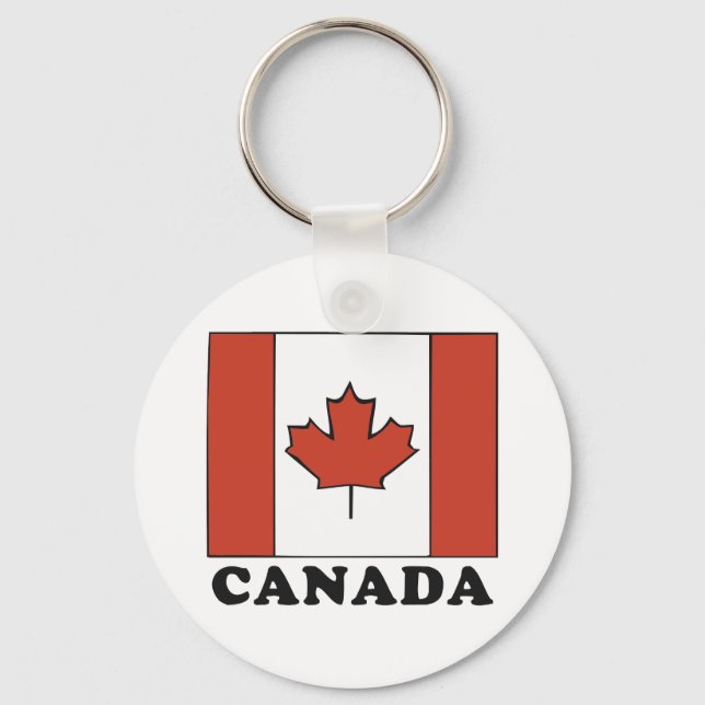 Canadian Flag Keychain (Front)