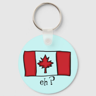 Canadian flag keychain