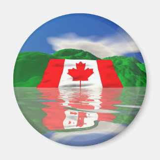 Canadian Flag Land Magnet