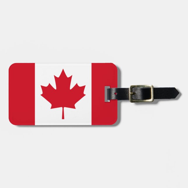 Canadian Flag Luggage Tag (Front Horizontal)