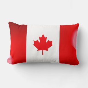 Canadian flag lumbar pillow