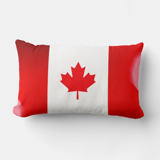 Canadian flag lumbar pillow (Front)