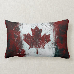 Canadian Flag Lumbar Pillow