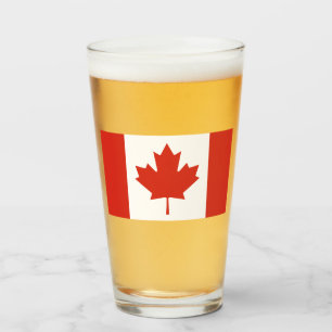 Canadian Flag (Maple Leaf) (Canada) Glass