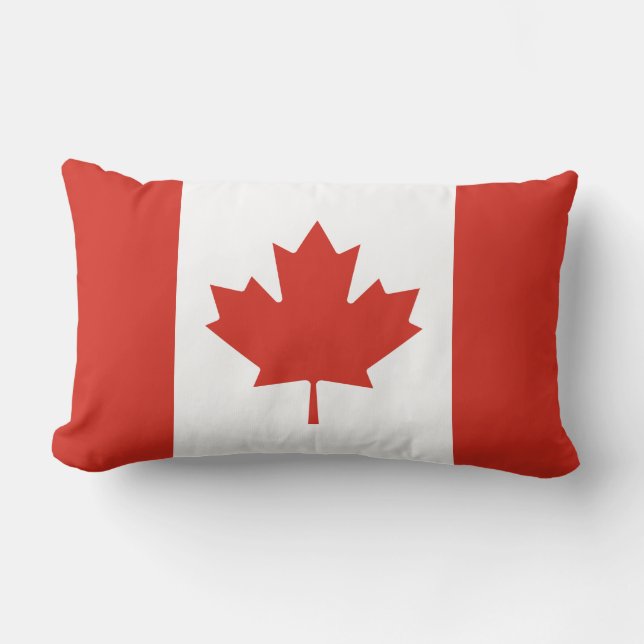 Canadian Flag (Maple Leaf) (Canada) Lumbar Pillow (Front)
