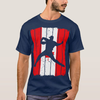 Canadian Flag Men Baseball T-Shirt