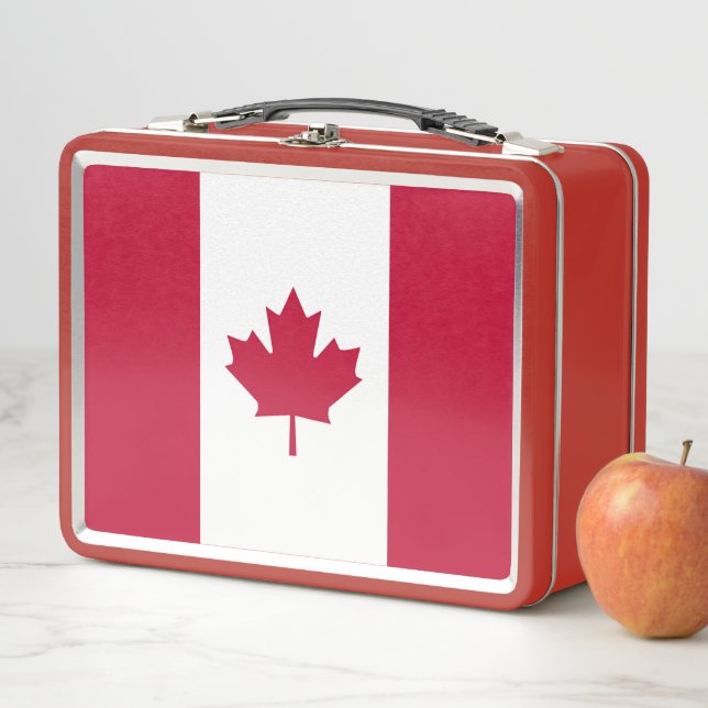 Canadian Flag Metal Lunch Box (In Situ)
