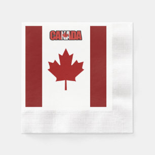 Canadian flag     napkin