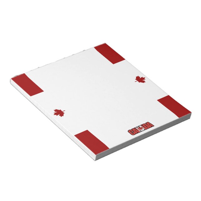 Canadian flag notepad (Angled)