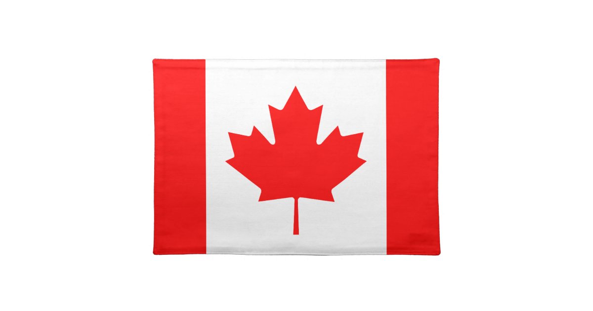 Canadian flag of Canada custom Placemat Zazzle