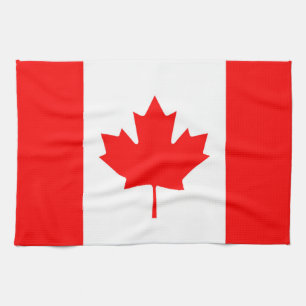 Canadian Flag of Canada Red Maple Leaf Kitchen Tow Towel