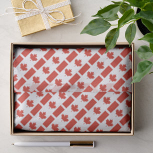 Canadian Flag Pattern Patriotic Tissue Paper