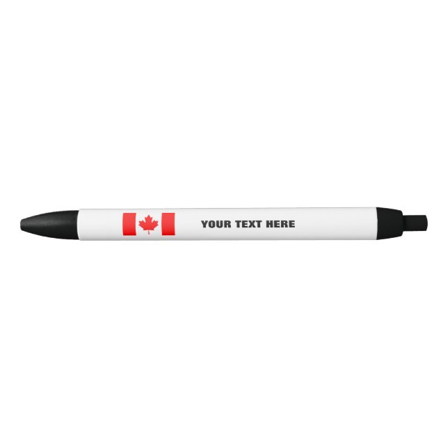 Canadian flag pen with personalizable promo text (Front)