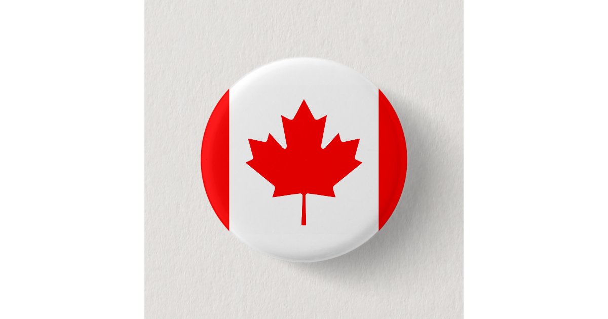 Canadian flag pinback buttons Zazzle