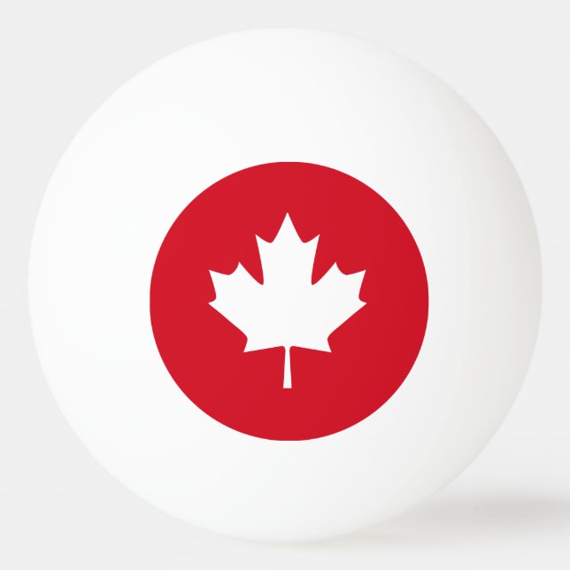 Canadian Flag Ping Pong Ball (Front)