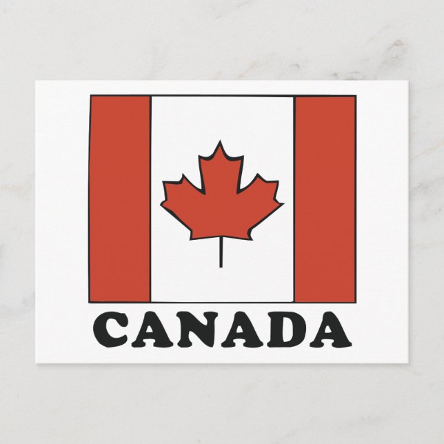 Canadian Flag Postcard (Front)