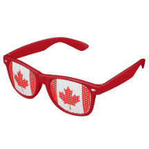 Canadian flag retro sunglasses