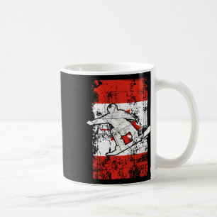 Canadian Flag Snowboarding Gift Canada Day Snowboa Coffee Mug