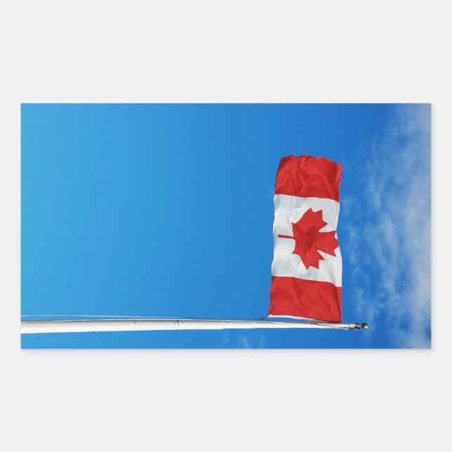 Canadian flag sticker (Front)
