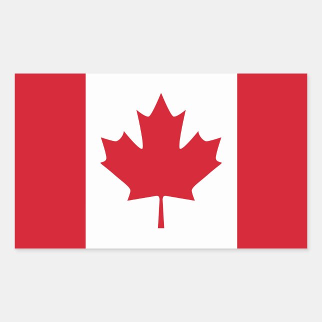 Canadian Flag Sticker (Front)
