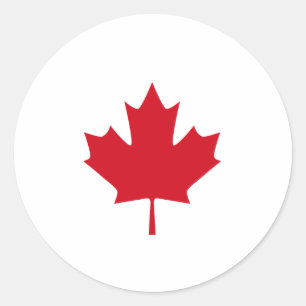 Canadian Flag T-shirts and Apparel Classic Round Sticker