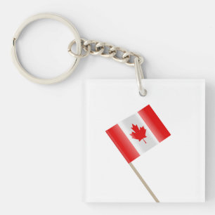 Canadian flag toothpick keychain