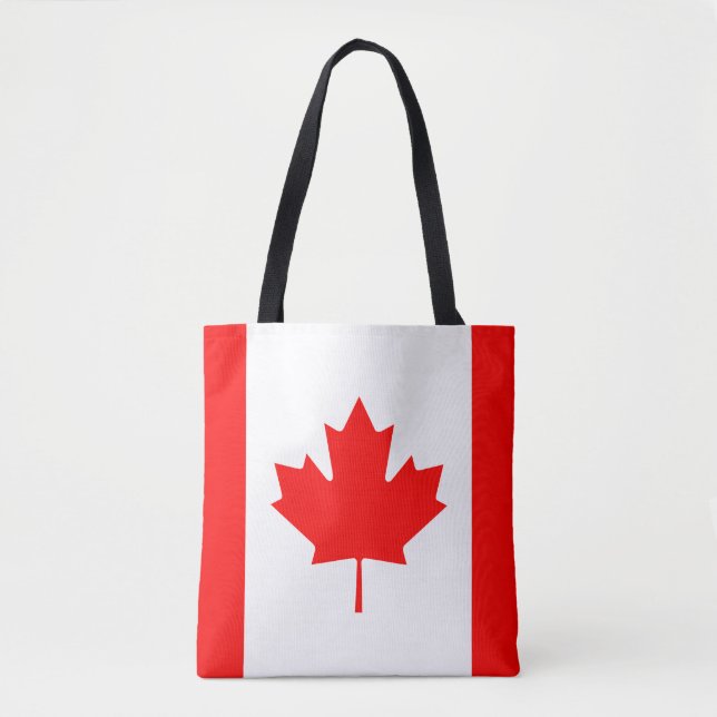 Canadian Flag Tote Bag (Front)