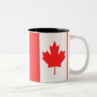 Canadian Flag Two-Tone Coffee Mug