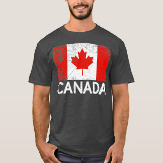 Canadian Flag Vintage Made In Canada Gift T-Shirt