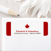 Canadian Flag Wedding