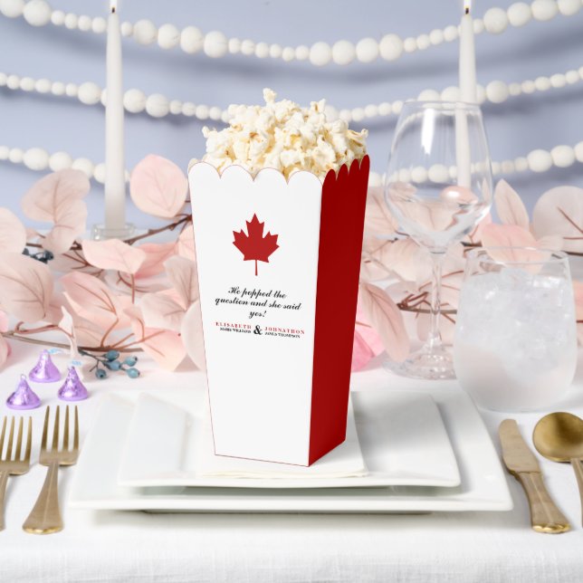 Canadian Flag Wedding Favor Box (Wedding)