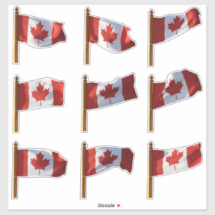 Canadian Flags Flying Series II